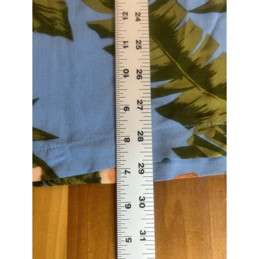 Panama Jack Men’s Hawaiian Shirt. Large. Button Up. Short Sleeve. French Blue